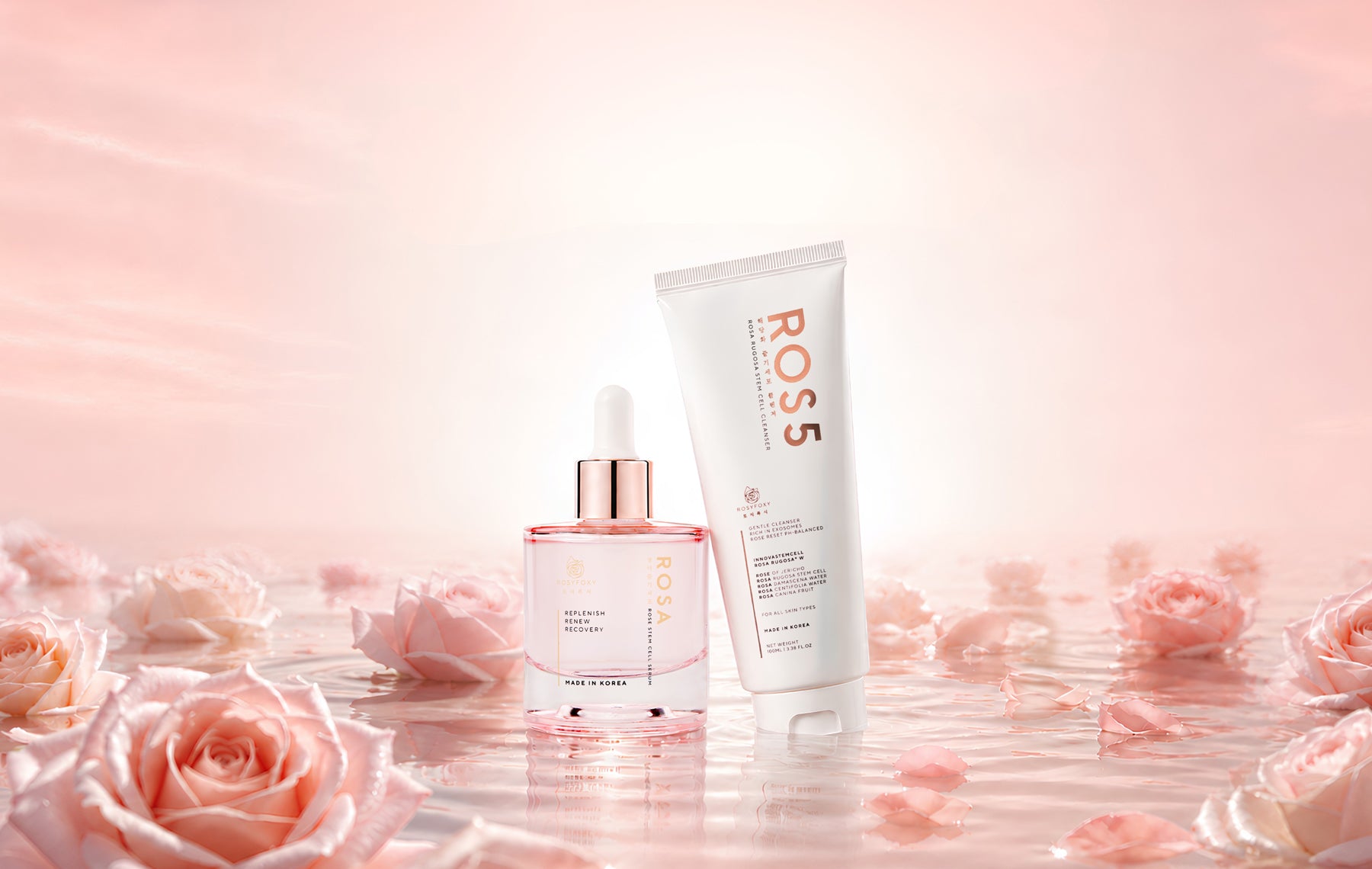 Rose-Powered Skincare · Made in Korea
