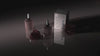 Rosy Foxy ROSA rose stem cell serum dropper bottle next to its elegant foil packaging box.